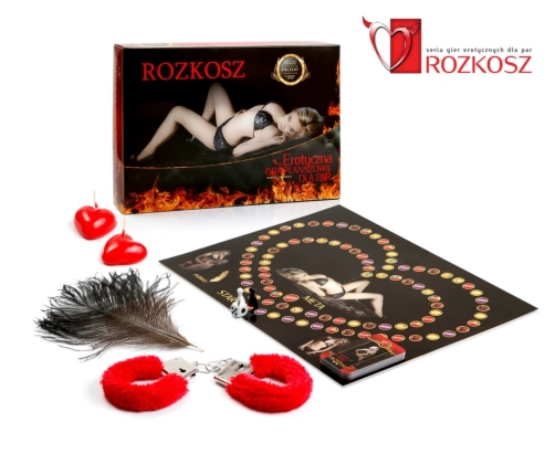 Grajmy Razem Rozkosz Gra Planszowa dla Par z Akcesoriami 31x21cm