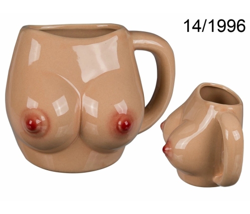 Out of the Blue Kubek Ceramiczny Kształtny 300ml Biały 14x9x11cm