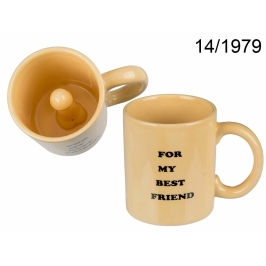 Out of the Blue Ceramic Mug 'For My Best Friend' Novelty 300ml White