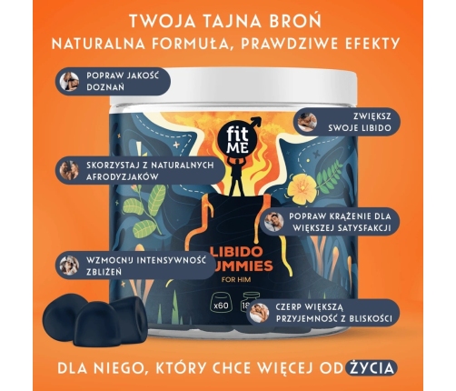 Health Labs Care Libido Gummies for Men 180g - Vegan Herbal Formula