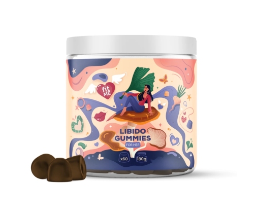 IntimDiet Libido Gummies For Men 180g - Cordyceps, Tribulus, Vegan Formula