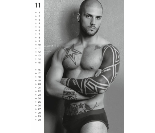 Orion Pin-up Calendar 2025 - Artistic Male Photography Wall Calendar