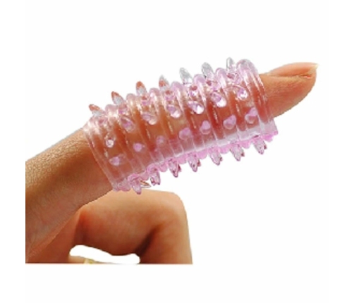 ToyJoy Pinky Sleeve - elastyczna nakładka na palec TPR, rożowa