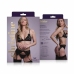 Christine Axelle Black 3-Piece Lace Bra Set with Decorative Openings L-XL