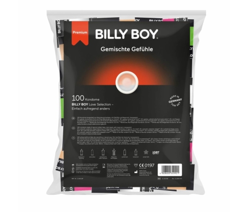 Billy Boy Mixed Feelings Zestaw 100 prezerwatyw mix wariantow