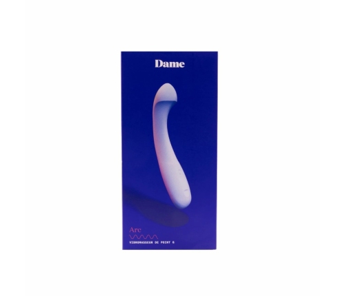 Dame Arc Intimate Massager Ice Blue Silicone Waterproof USB