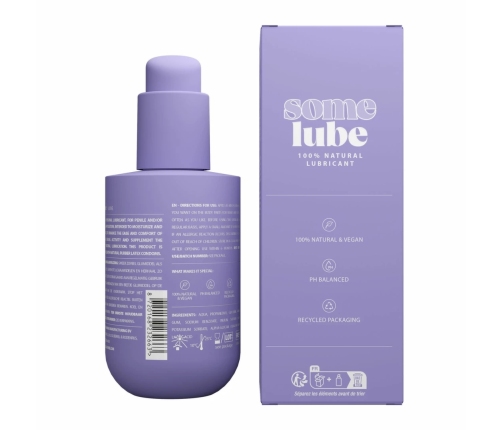 SOME Natural Lubricant 100 ml - Vegan, pH Balanced, Water-Based Formula