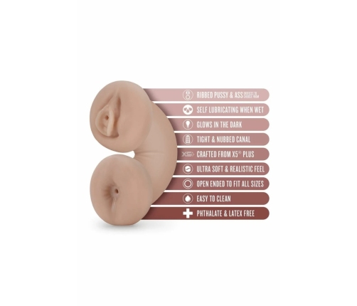 Blush Tasha Glow In The Dark Intimate Sleeve Beige X5® Plus 18 cm