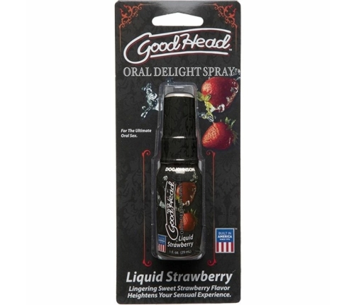 Doc Johnson GoodHead Oral Delight Spray Strawberry 29ml Vegan Formula