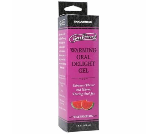 Doc Johnson GoodHead Warming Gel Watermelon 118ml - Edible Sensation Enhancer