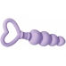 Evolved Novelties Sweet Treat Silicone Heart Beads Purple 19 cm