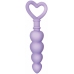 Evolved Novelties Sweet Treat Silicone Heart Beads Purple 19 cm