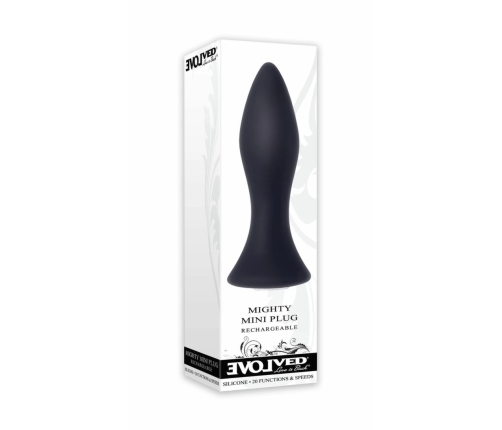 Evolved Novelties Mighty Mini Plug Black - Compact Vibrating Intimate Device