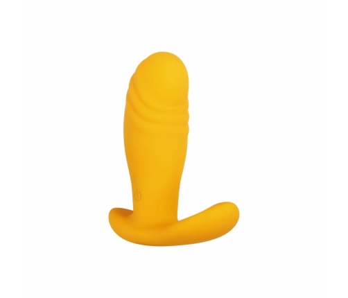 Evolved Novelties Creamsicle Orange Vibrating Anal Plug 12-Speed Remote
