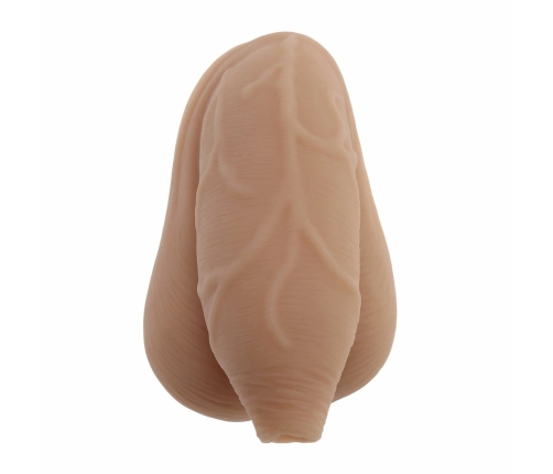 Evolved Novelties The Uncircumcised Packer Model - Beige, Anatomical Design