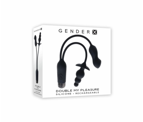 Evolved Novelties Double My Pleasure Black - Dual Motor Intimate System