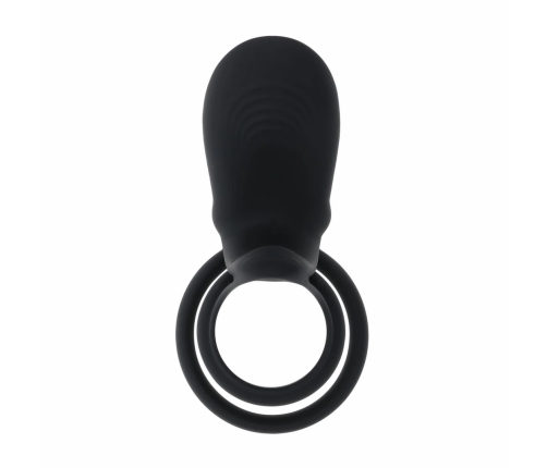 Playboy Just Right Black Dual Silicone Vibrating Ring System