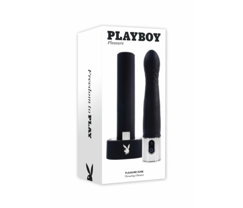 Playboy Pleasure Zone Black - Rechargeable Thrusting Intimate Machine