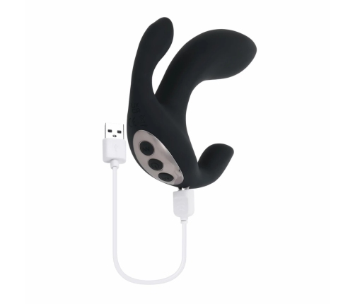 Playboy Triple Threat Black Multi-Motor Intimate Device Silicone