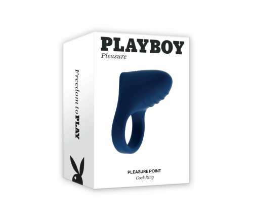 Playboy Pleasure Point Blue Vibrating Silicone Intimate Ring