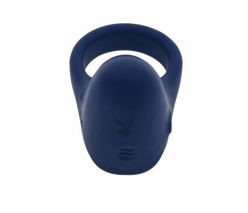 Playboy Pleasure Point Blue Vibrating Silicone Intimate Ring