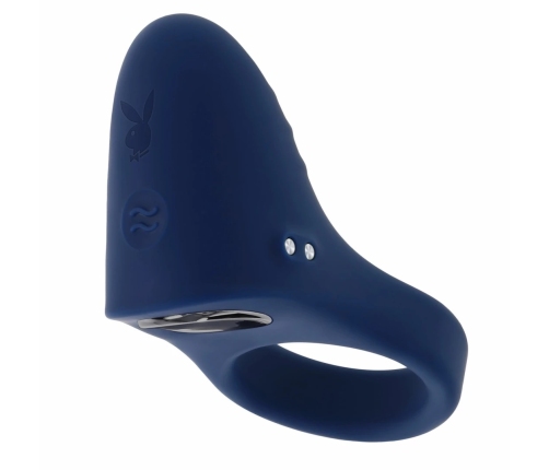 Playboy Pleasure Point Blue Vibrating Silicone Intimate Ring
