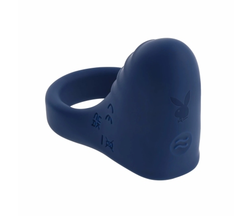 Playboy Pleasure Point Blue Vibrating Silicone Intimate Ring