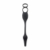 Evolved Novelties Plug & Tug Black Dual Stimulation Silicone System