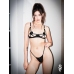 Obsessive Freedom Euridia Bra Black with Geometric Straps, Adjustable Fit