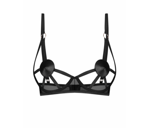 Obsessive Freedom Euridia Bra Black - Geometric Straps & Adjustable Fit