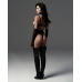 Obsessive Vila Blanes Teddy Black - Elegant Lace Bodysuit Adjustable Fit