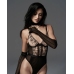 Obsessive Vila Blanes Teddy Black - Botanical Embroidery, Adjustable Fit