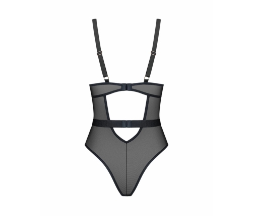 Obsessive Vila Blanes Teddy Black - Botanical Embroidery, Adjustable Fit