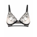 Obsessive Vila Blanes Bra Black - Floral Embroidery & Gold Accents