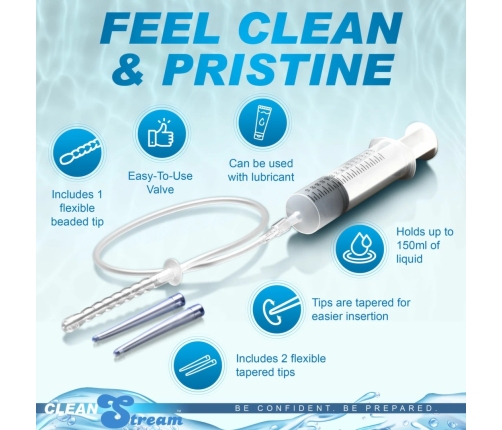 XR Brands Intimate Hygiene Syringe Set 150 ml with 3 Attachments