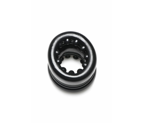 XR Brands Ball Stack Anatomical Ball Stretcher Black TPE Flexible