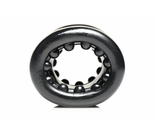 XR Brands Ball Stack Anatomical Ball Stretcher Black TPE Flexible