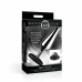 XR Brands Intimate Metal Plug Silver - Silicone Base, Medium Size