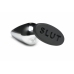 XR Brands Intimate Metal Plug Silver - Silicone Base, Medium Size