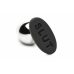 XR Brands Intimate Metal Plug Silver - Silicone Base, Medium Size