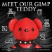 XR Brands Gimp Bear Red Vegan Leather Collectible Plush Toy