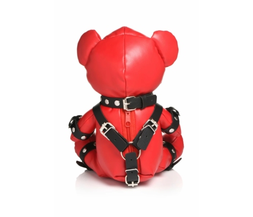 XR Brands Gimp Bear Red Vegan Leather Collectible Plush Toy