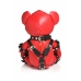 XR Brands Gimp Bear Red Vegan Leather Collectible Plush Toy