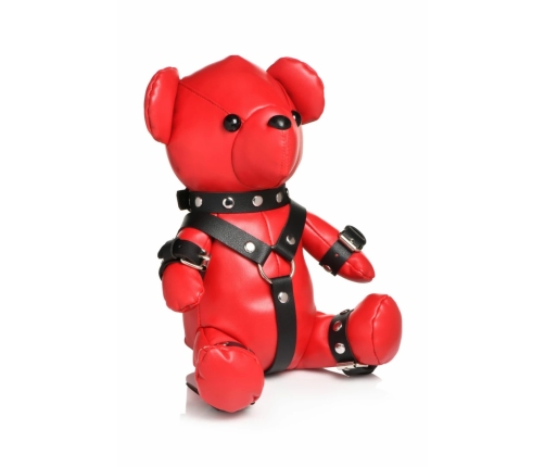 XR Brands Gimp Bear Red Vegan Leather Collectible Plush Toy