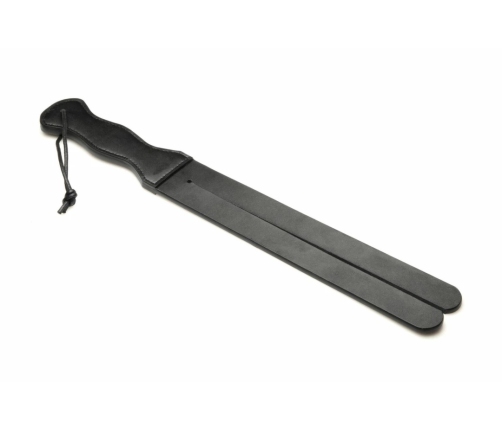 XR Brands Scottish Tawse Black - Vegan Leather Impact Tool, 45 cm