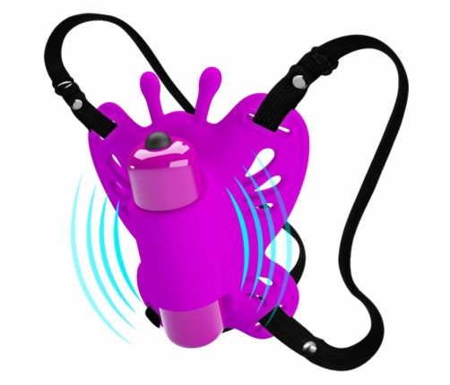 Pretty Love Sloane Intimate Silicone Butterfly Massager, Purple