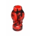 XR Brands Hell Hound Silicone Red Ball Ring & Stretcher, 88.9 mm