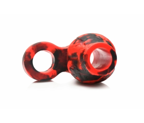 XR Brands Hell Hound Silicone Ball Stretcher Sleeve Red 68.6mm