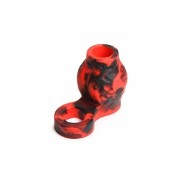 XR Brands Hell Hound Silicone Ball Stretcher Sleeve Red 68.6mm XR Brands Hell Hound Silicone Ball Stretcher Sleeve Red 68.6mm