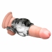 XR Brands Night Prowler Silicone Support Ring with Ball Stretcher, Gray